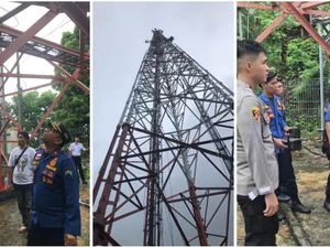 Damkar Diminta Polisi Bantu Tangkap Pencuri yang Tidak Mau Turun dari Atas Tower