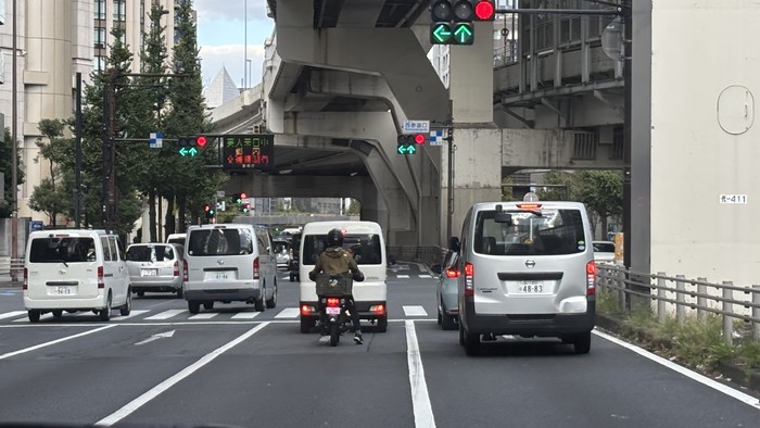 Pengendara motor dan mobil tertib di Jepang