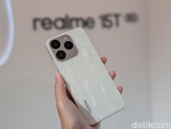 Wujud Realme 15T yang Stylish dengan Baterai 7.000 mAh