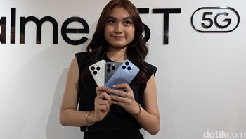 Realme 15T hadir dalam tiga pilihan warna di Indonesia. Foto: Virgina Maulita Putri/detikINET