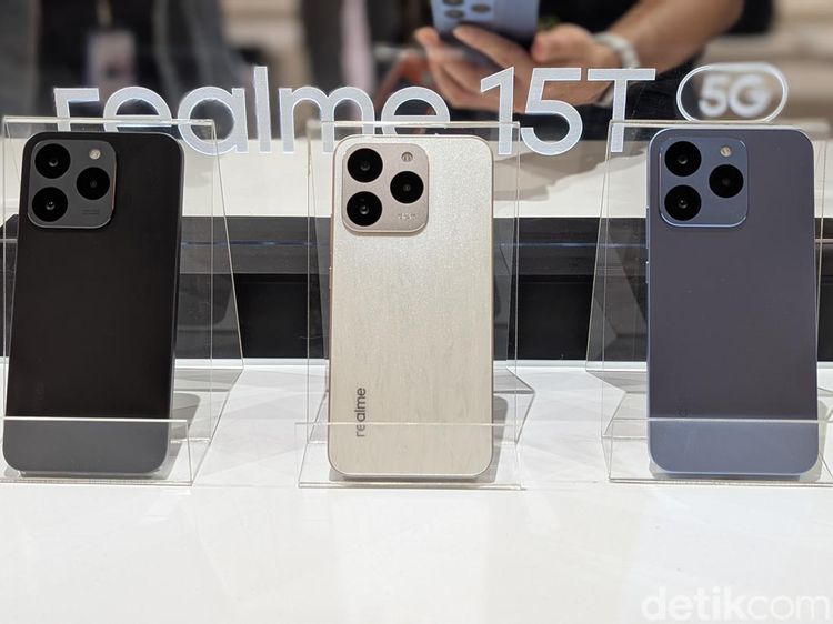Wujud Realme 15T yang Stylish dengan Baterai 7.000 mAh