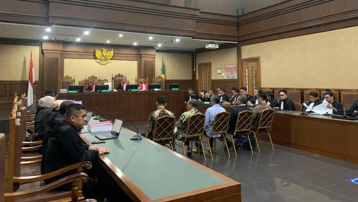 Sidang vonis hakim terdakwa suap perkara minyak goreng (Mulia/detikcom) Sidang vonis hakim terdakwa suap perkara minyak goreng (Mulia/detikcom)