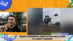 Video: Heboh Fenomena Awan Hitam Melayang di Langit Subang