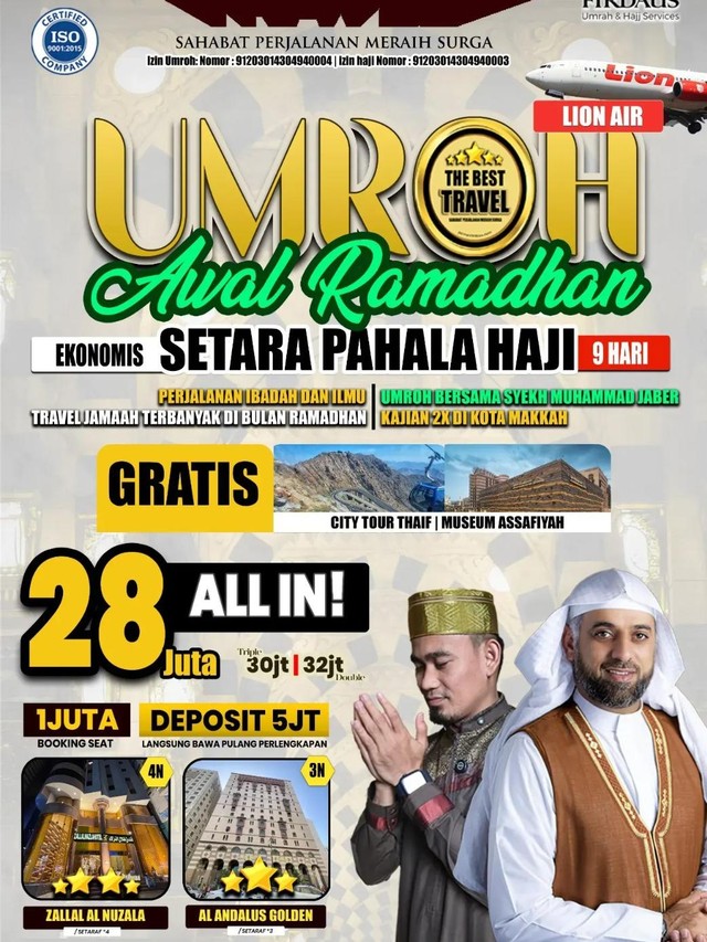 Umroh Awal Ramadhan 2026 Travel Jannah Firdaus