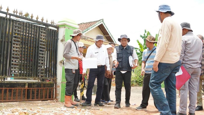 Gerbang Tol Baru di OKI Pendataan lahan untuk trase Tol Terpeka di OKI.