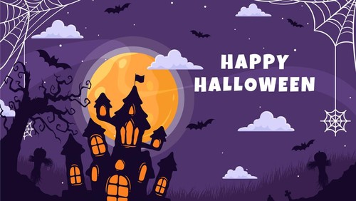 ILUSTRASI PERAYAAN HALLOWEEN.