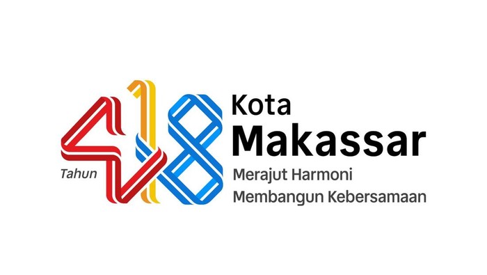 Logo HUT ke-418 Makassar Logo HUT ke-418 Makassar