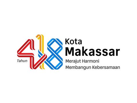 Logo HUT ke-418 Makassar Logo HUT ke-418 Makassar