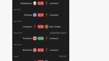 Rentetan kekalahan yang diderita Liverpool belakangan ini. Apa yang terjadi? Foto: X.com