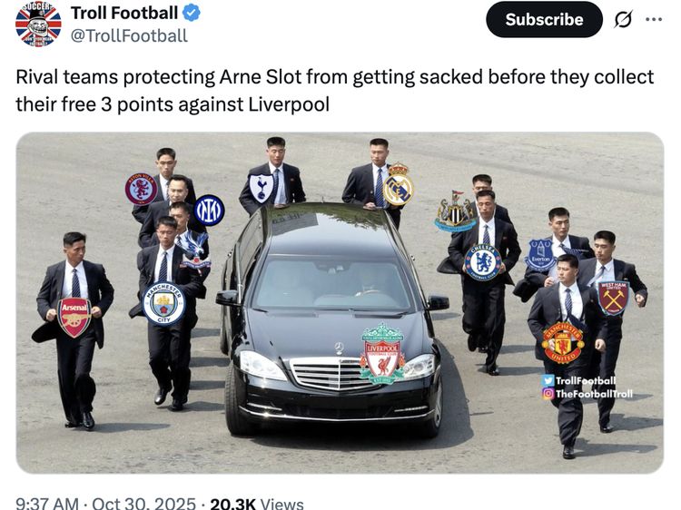 Liverpool Kalah Terus, Arne Slot Diledek Netizen