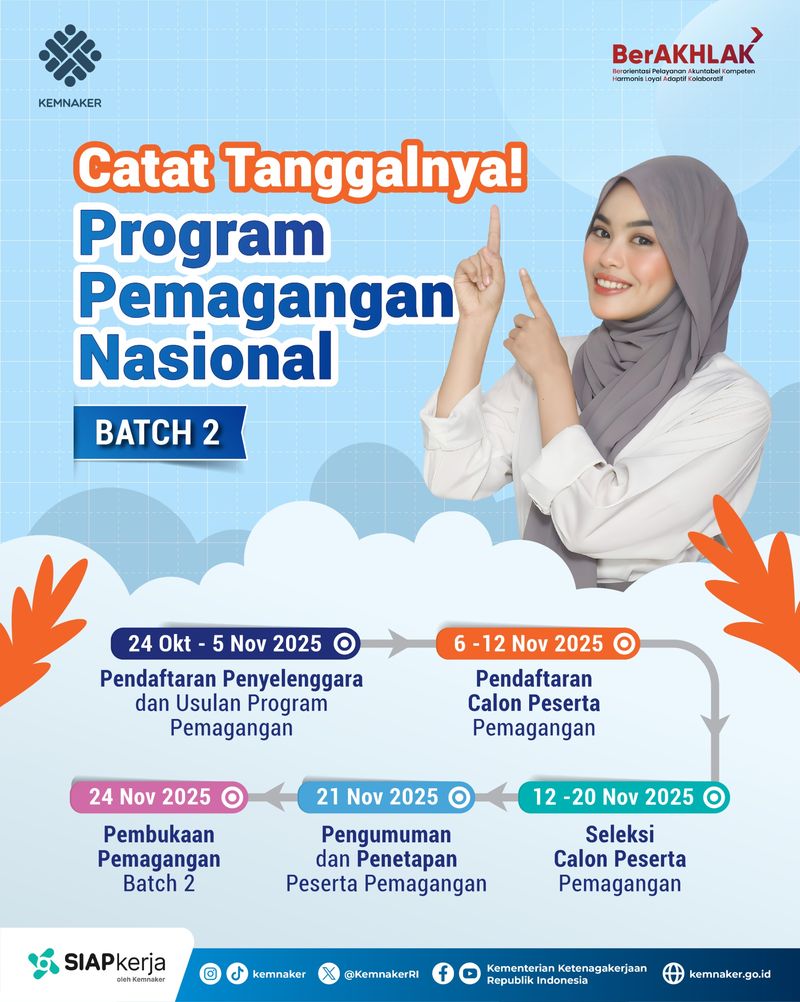 Program magang nasional dari pemerintah Program magang nasional dari pemerintah.