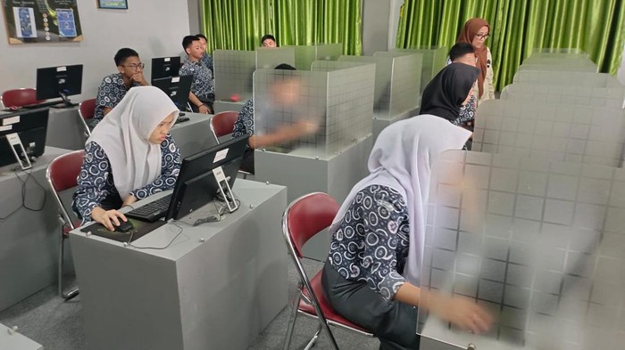 Uji coba TKA di SMA Negeri 3 Palembang