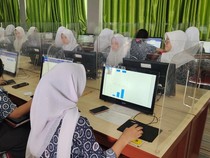Potret Uji Coba Tes Kemampuan Akademik (TKA) di SMAN 3 Palembang