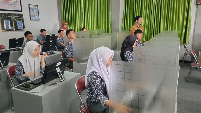 Uji coba TKA di SMA Negeri 3 Palembang