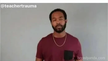Sudah capek negur, biar ekspresi saja yang berbicara. Foto: teachertrauma via Bored Panda
