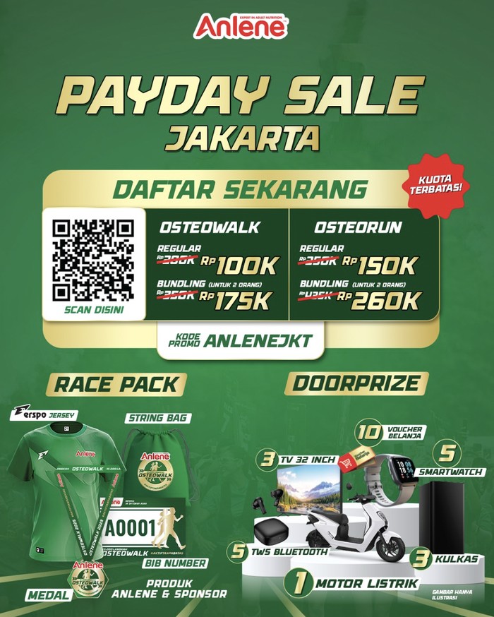 Anlene Ajak Warga Jakarta Aktif Bergerak Sehat Lewat Anlene 1000 Langkah