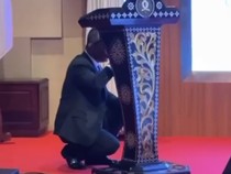 Video: Momen Bahlil Contohkan Adab Rasul Tidak Minum Sambil Berdiri