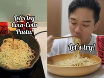 Viral! Kreasi Pasta Keju Pakai Minuman Soda Bikin Netizen Mual