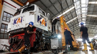 Intip Lokomotif Jalani Perawatan Rutin Demi Keselamatan dan Kenyamanan