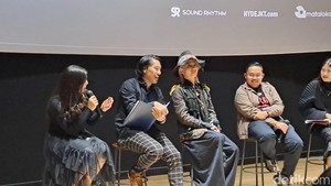 HYDE mengatakan bakal membawakan lagu-lagu yang berasal dari album INSIDE yang dirilisnya 2024 lalu. Salah satu penampilan spesialnya adalah The Last Song. Foto: Ammar/detikcom