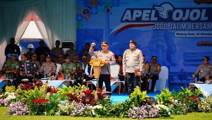 Kapolri di Apel Ojol Kamtibmas Kapolri di Apel Ojol Kamtibmas