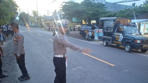 Kecelakaan maut di Jalan Raya Singaraja-Gilimanuk, tepatnya di Banjar Dinas Brongbong, Desa Celukan Bawang, Kecamatan Gerokgak, Buleleng, Bali, Kamis (30/10/2025) sore. (Foto: Polsek Gerokgak)