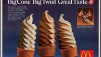 Es krim ikonik dari McDonalds sudah menjadi favorit sejak 30 tahun silam. Bahkan pada 1990-an pernah ada menu es krim unik dengan ukuran tinggi yang bikin pelanggan penasaran. Foto: Istimewa
