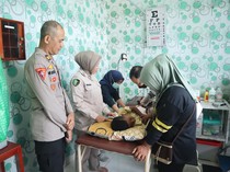 Antusias Anak-anak Ikuti Program Khitanan Gratis dari Polres Banyuasin