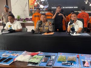 Polisi Bekuk 31 Pengedar Narkoba di Mojokerto, Sita Rp 1,36 M