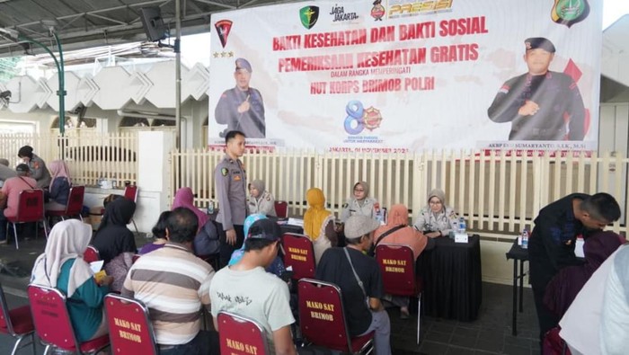 Brimob Polda Metro Jaya menggelar bakti kesehatan menyambut HUT ke-80. Brimob Polda Metro Jaya menggelar bakti kesehatan menyambut HUT ke-80.