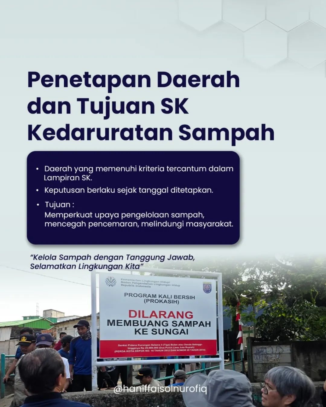 Daerah dengan kedaruratan sampah. (Instagram/haniffaisolnurofiq)