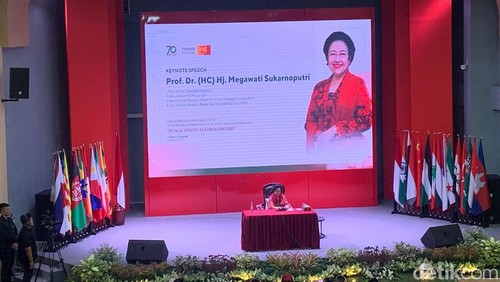 Ketua Umum PDIP yang juga Presiden ke-5 RI Megawati Soekarnoputri. (Mulia Budi/detikcom)