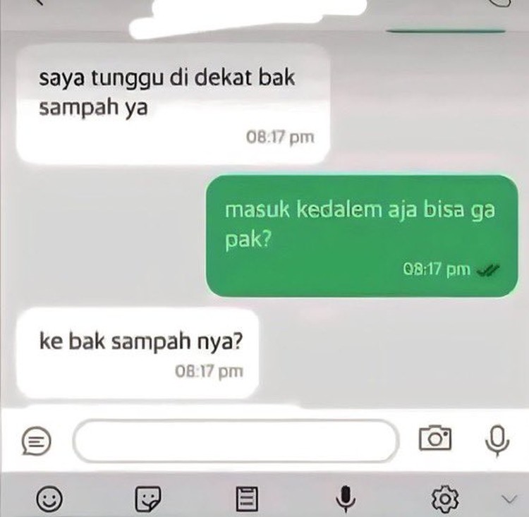 Kumpulan Chat Kocak Ojol