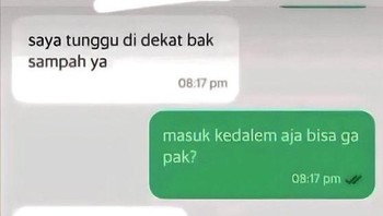 Masuk ke bak sampah. Foto: X.com