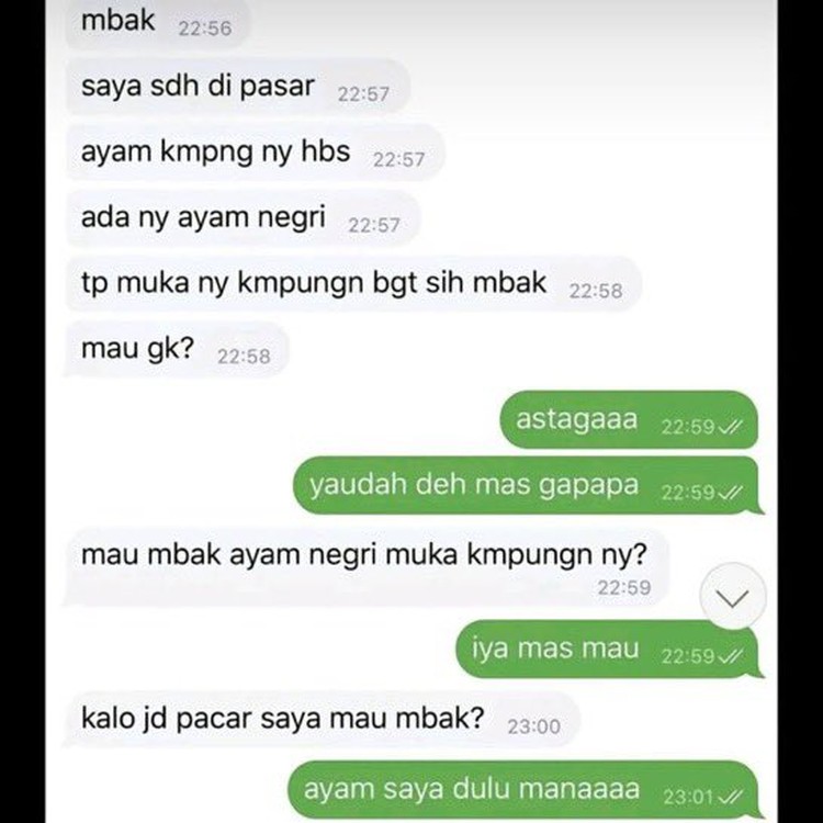 Kumpulan Chat Kocak Ojol