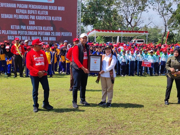 PMI Klaten Catar Rekor MURI: 20.000 Peserta Pelatihan Pertolongan Pertama