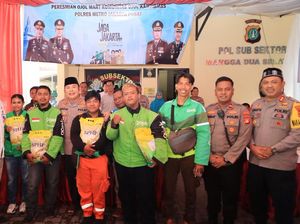 Polres Jakpus Resmikan Ojol Mart ke-6, Ajak Driver Ojol Jaga Keamanan Kota