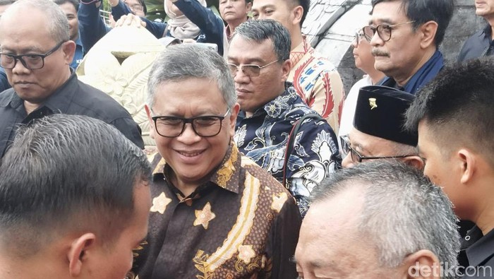 Sekjen PDIP Hasto Kristiyanto di Blitar