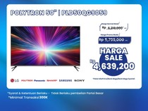 Promo Transmart Full Day Sale, Beli TV LED Diskon Rp 1,5 Jutaan