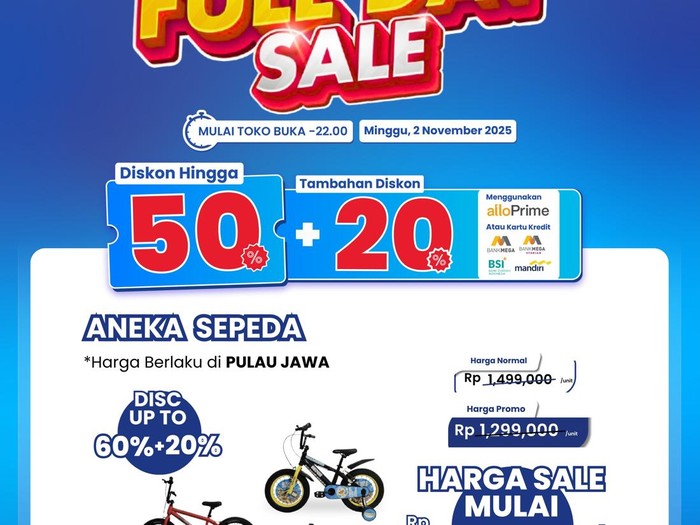 Beli Sepeda di Transmart Full Day Sale Ada Potongan Segede Ini