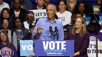 Kehadiran Obama diyakini mampu menambah energi baru bagi kubu Demokrat dalam menggalang dukungan menjelang hari pemungutan suara. REUTERS/Kylie Cooper
