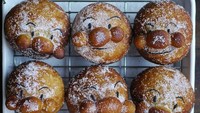 Anpanman merupakan karakter pahlawan super yang sangat terkenal di Jepang. Lewat tangan terampil Etoni, Anpanman disulap jadi roti manis yang menggemaskan. Foto: Instagram Etoni Mama