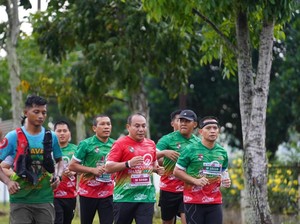 Kapolda dan Gubernur Riau Buka Bono Fun Run Sambut HUT Pelalawan Ke-26