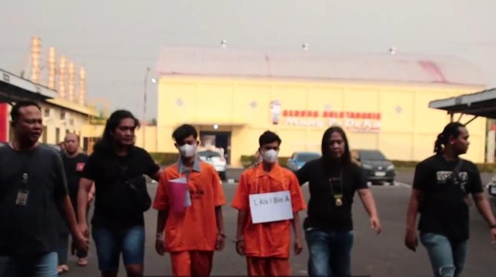 Dua pembunuh di Sukadana OKI berhasil ditangkap Satreskrim OKI.