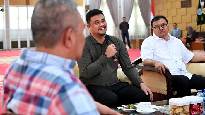 Pertemuan Gubsu Bobby dan Bupati Deli Serdang