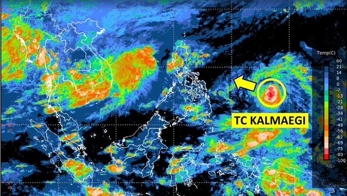Siklon Tropis Kalmaegi Lewati Wilayah RI, Bawa Hujan Sedang-Lebat di Daerah Ini!
