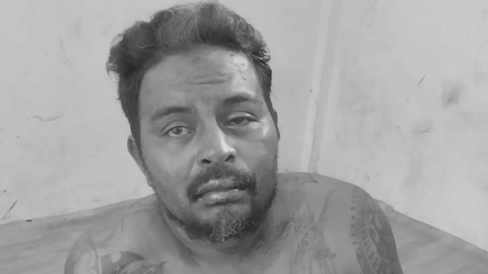 Tampang pelaku penikaman anggota Polres Asmat Briptu Abraham Eliaser Yarisetouw hingga gugur.