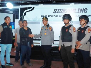 Tim RAGA Polres Meranti dan Satkamling Jaga Malam Perkuat Keamanan
