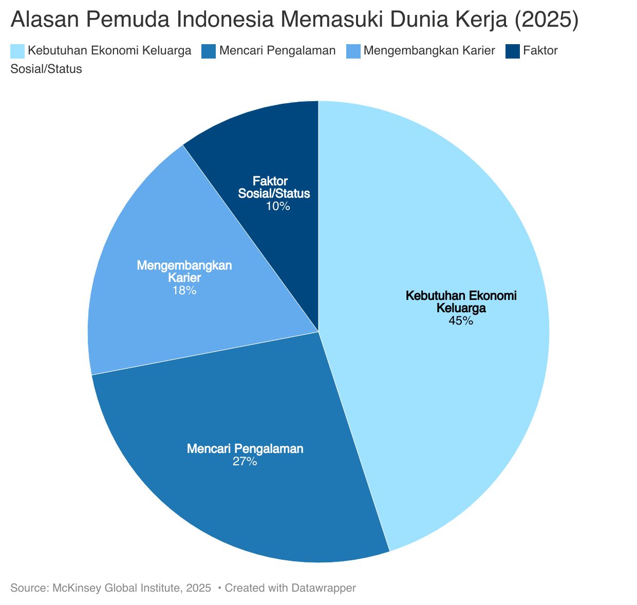 Alasan Pemuda Indonesia Memasuki Dunia Kerja (2025)