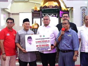 Andre Rosiade Salurkan Bantuan Rp 50 Juta untuk Masjid Nahdatul Islam